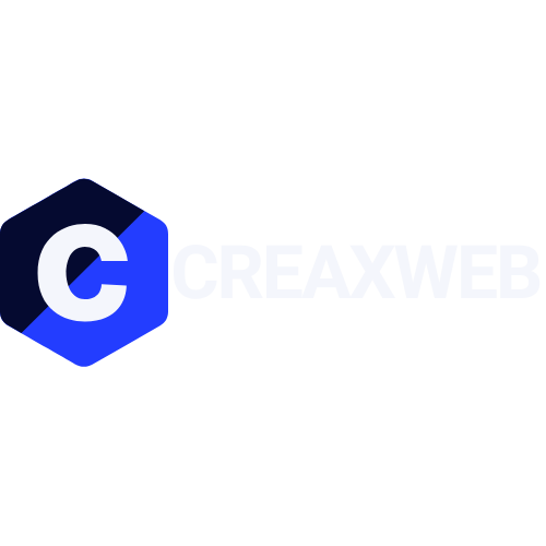 Creaxweb - Desarrollo Web Profesional Ecuador Logo Blanco